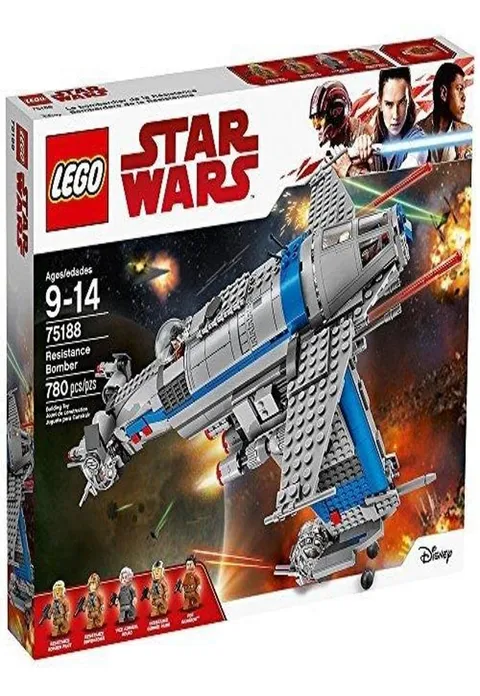 LEGO Star Wars Episode VIII Resistance Bomber 75188 Building Kit 780 Piece