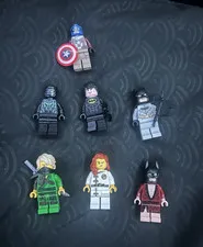 LEGO Minifigure Lot Superheroes Captain America Batman Plastic