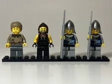 LEGO Castle Medieval Village Minifigs Lot of 4 from Set 10193