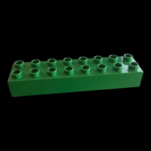 dark green Duplo 2X8 brick- combined shipping (GRN43)