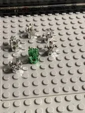 LEGO Part 30385 Rock 1x1 Chrome Crystal Lot of 6 including Chrome Green Crystal!