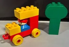 Vintage RARE Lego Duplo Set 2657 GAS STATION Buildings Parts Needs Cleaning