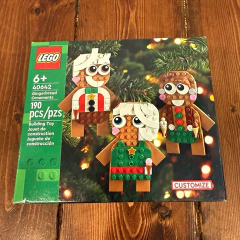LEGO Seasonal 40642 Gingerbread Ornaments 190 pcs Customize Ages 6+ Box