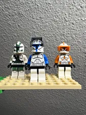 LEGO Star Wars Clone Trooper commander lot: Rex, Cody, Gree