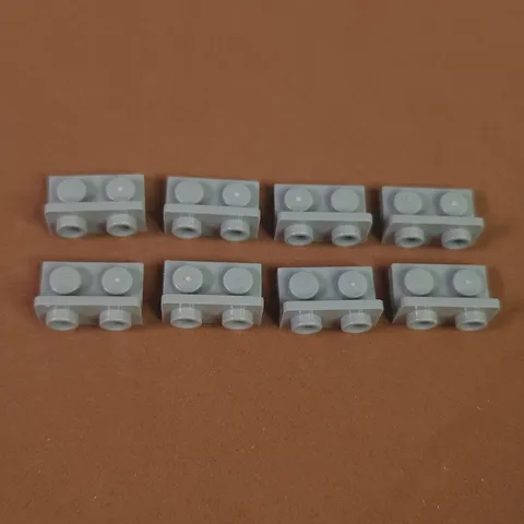 LEGO 99780 Bracket 1 x 2 - 1 x 2 Inverted Light Bluish Gray x8 Genuine