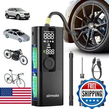 Airmoto Tire Inflator Portable Air - Air Pump For Car Tires Digital Pressure