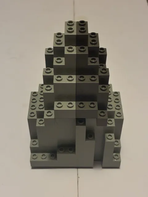 Vintage LEGO Castle Mountain Rock Wall Panels MOC 1992 Castle & Knights Set