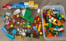 HUGE Lego Duplo Lot~Minifigures+Animals+Special Pieces+Plates+Building Blocks