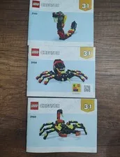 Lego 31159 Creator 3 in 1 Surprising Spider Instruction Manuals Only 