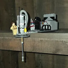 LEGO Star Wars Episode Luke VS Darth Vader Custom Moc. Shelf Decor