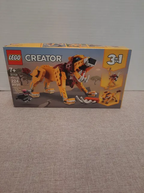 New 31112 LEGO 3 in 1 Wild Lion Creator New In Damaged Box 
