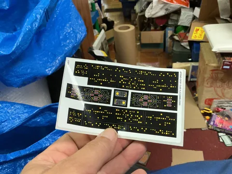 LEGO decal sheet from 2012