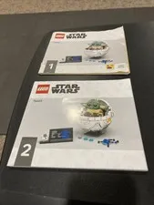 Lego Star Wars Grogu with Hover Pram 75403 Manuals Only 1-2 No Bricks Lot 36