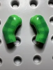 LEGO 981 982 Green Plaid Minifigure Replacement Arms x2 1 Pair Left Right Farmer