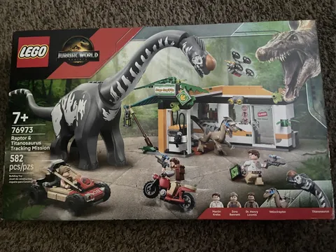 LEGO Jurassic World Raptor Titanosaurus Tracking Mission 76973 Toy Dinosaur NEW 