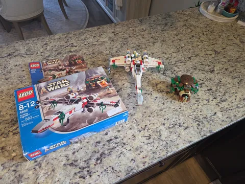 LEGO Star Wars 4502 X-Wing Fighter Yoda's Hut COMPLETE Set Used Box Instructions