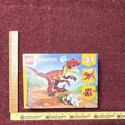 LEGO Creator 3-in-1 Fierce Dinosaur Set 31379 287 pcs Ages 8+