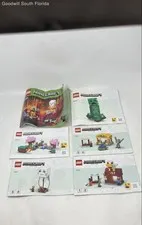 Lot Of 6 Pcs Lego Assorted Multicolor Various Minecraft Instruction Manuals