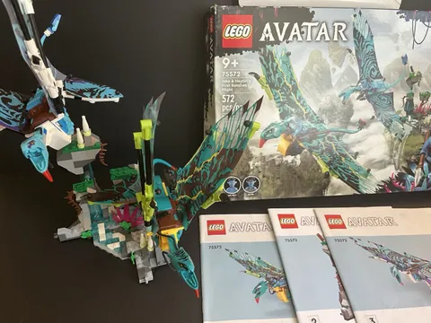 Complete LEGO Avatar Jake Neytiri's First Banshee Flight 75572 Box & Instruction