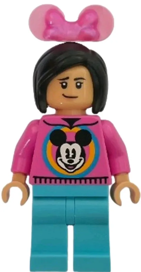 LEGO Disney Main Street USA Mickey Mouse Sweater Park Guest Minifigure Set 43302