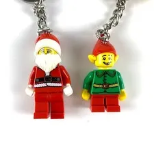 Lego Keychains Santa 854040 & Elf 854041