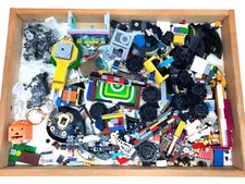 5 lbs. Bulk LEGO® Bricks & Parts, Mixed Colors Shapes & Themes, Lot (D)
