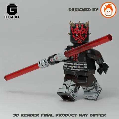 LEGO Star Wars FigForge X BigGuy Custom Crimson Ruler Darth Maul Minifigure NEW