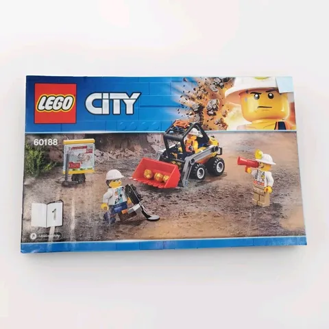 Lego City 60188 Book 1 Instruction Booklet Manual Only No Bricks