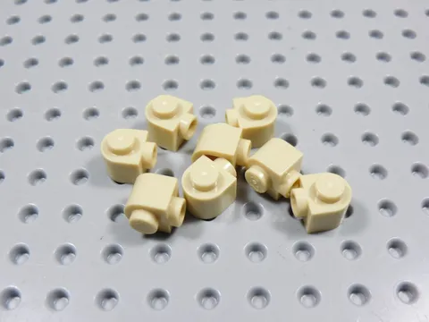 LEGO Lot of 8 Tan 1x1x2/3 Half Round Bricks BD