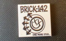 Blink 182 One More Time Parody Album Cover Custom printed LEGO® brick 2x2 tile