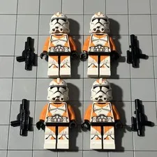 LEGO Minifigure Star Wars Clone Trooper 212th Attack Battalion Lot Of 4 F5 65