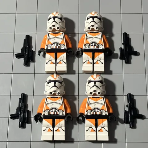 LEGO Minifigure Star Wars Clone Trooper 212th Attack Battalion Lot Of 4 F5 65