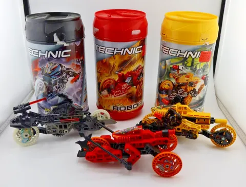 Three (3) LEGO Technic Robo Riders Onyx Power Lava Cannister Manual Complete