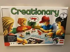 LEGO Creationary 3844 Board Game Retired 338 Pieces 96 Cards w/ Box