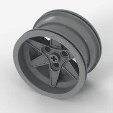 LEGO® Wheel: 44772 - Mint Light Grey - Used