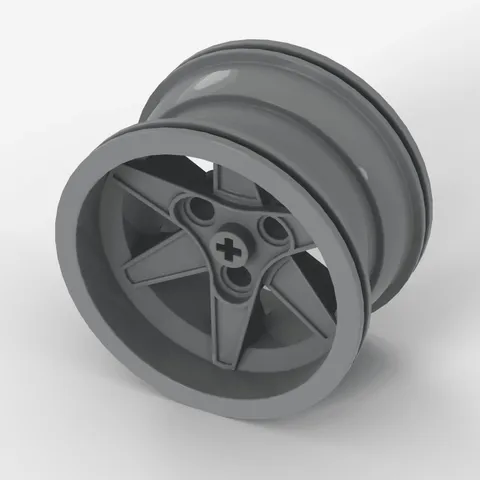 LEGO® Wheel: 44772 - Mint Light Grey - Used