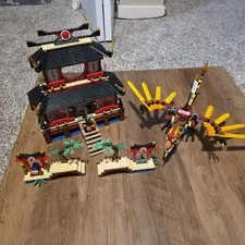 LEGO NINJAGO Fire Temple 100% COMPLETE WITH ALL FIGS