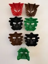 LEGO Bionicle Masks Lot of 7 Kakama, Pakari & Kaukau Nuva