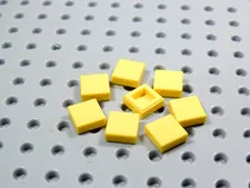 LEGO Lot of 8 Yellow 1x1 Smooth Tiles Plates AY