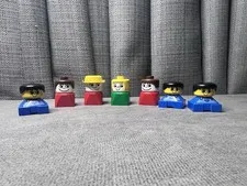 VTG Lego Duplo Square People Figures Kids Animal Dog Lot Toy