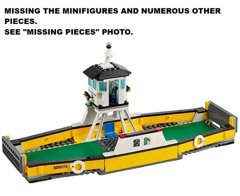 LEGO 60119 Ferry Boat Car Harbor City Town NEAR MINT