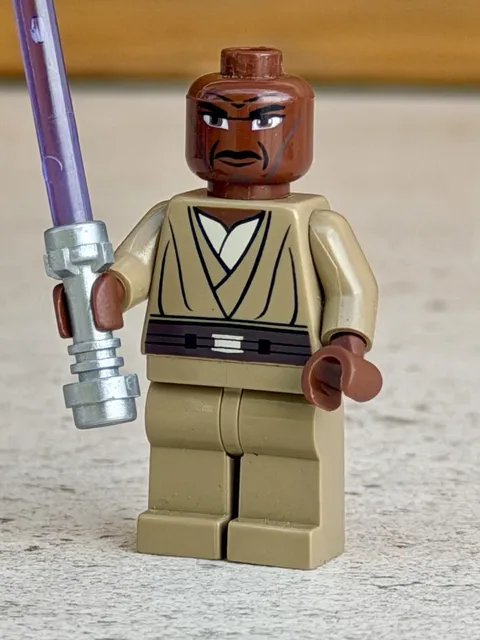 LEGO Star Wars Minifigure - Mace Windu Large Eyes - SW0220 Clone Wars