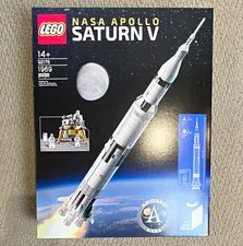 LEGO Ideas NASA Apollo Saturn V 92176 1969pcs 14+ Brick Separator Box
