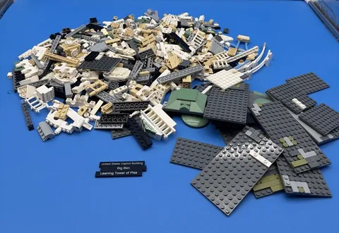 LEGO Architecture Incomplete Bulk Lot Pieces Parts 21030, 21034, 21013, 21015
