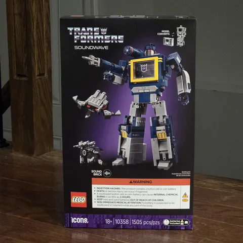 Lego 10358 Transformers Soundwave - New/Sealed