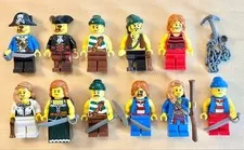 LEGO Minifigure PIRATES 2009 Captain Lot Set Bulk Sale