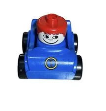 LEGO DUPLO Blue Race Car with A Driver Figure Replacement Piece #1