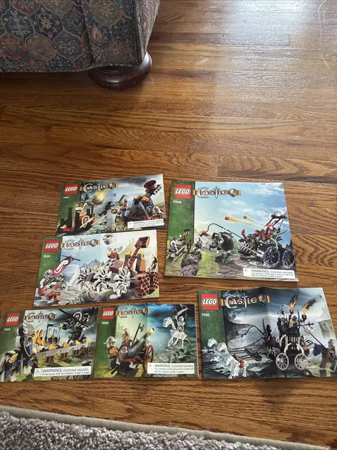 LEGO Castle Instruction Manual Booklets Lot, MPN 7038 7091 7040 7009 7090 7092