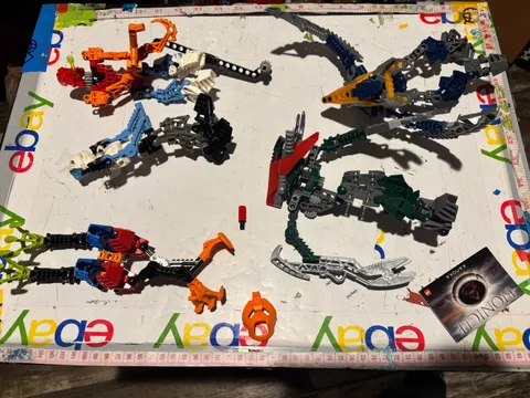 Lego Bionicle Incomplete Figures Pieces Set of 5 Vahki Miscellaneous