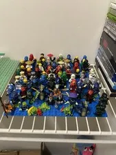 Lego Star Wars & Ninjago Lot Minfigures , Partially Built Sets 